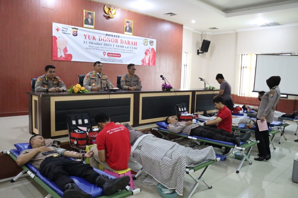 Wujudkan Kepedulian Sosial, Sespimma Polri Angkatan 70 T.A 2023 Bersama Polres Pandeglang Gelar Donor Darah 8 WhatsApp Image 2023 11 01 at 11.20.49