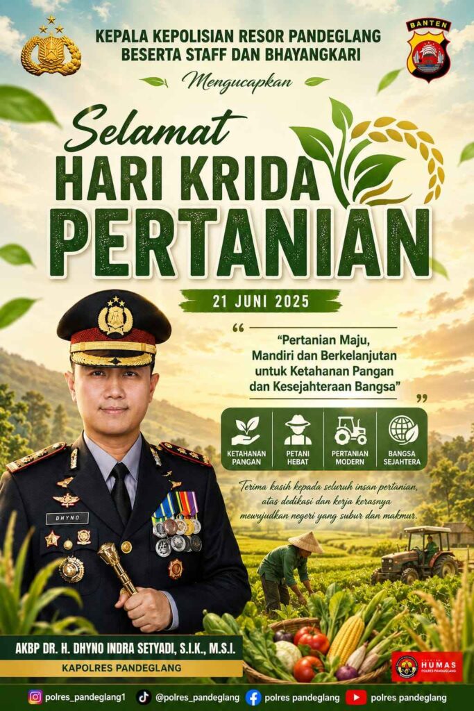 Hari Krida Pertanian 2026, Kapolres Pandeglang Ajak Dukung Kemajuan dan Kesejahteraan Petani 10 WhatsApp Image 2026 06 21 at 12.02.57 11zon